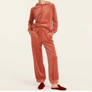 J. Crew Velvet Sweatpants Set